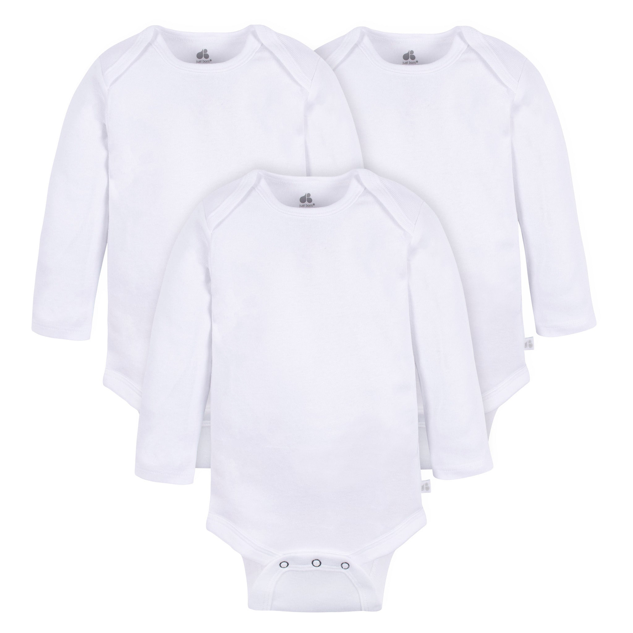 Onesies Long Sleeve Bodysuits - 3pk